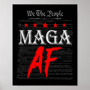 Funny We The People Mega Af Us Flag We The People  Poster