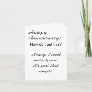 funny wedding anniversary from husband card