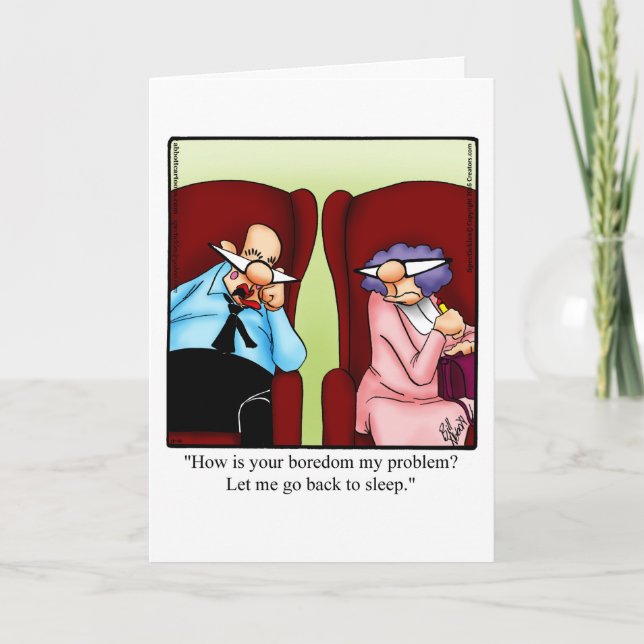 Funny Wedding Anniversary Greeting Card (Front)