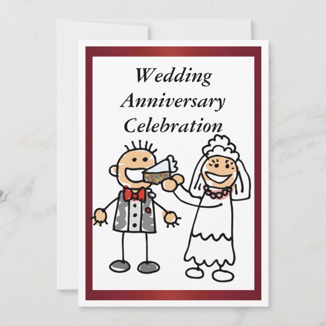 Funny Wedding Anniversary Invitation (Front)