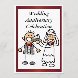 Funny Wedding Anniversary Invitation