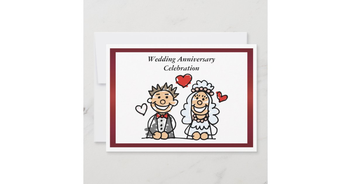 Funny Wedding Anniversary Invitation Zazzle