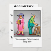 Funny Wedding Anniversary Party Invitations (Front/Back)