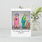 Funny Wedding Anniversary Party Invitations (Standing Front)