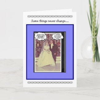 Funny Wedding Anniversary - Vintage Card