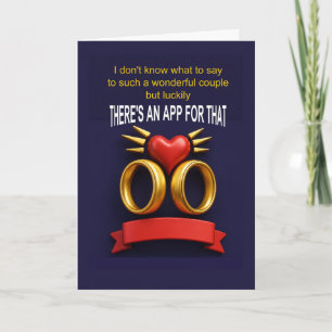 funny wedding anniversary wish for couple card