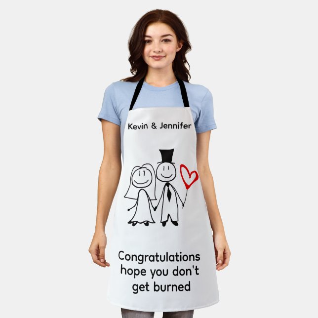FUNNY WEDDING APRON (Worn)
