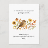 Funny Wedding Birdie Quote | Sarcastic Marriage 