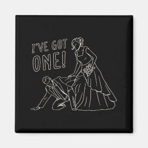 Funny Wedding Bride And Groom Design  Magnet