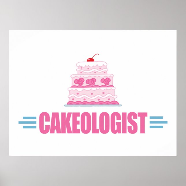 Funny Wedding Cake Lover Poster (Front)