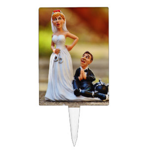 Funny Wedding Cake Toppers, Ball and Chain Cake Pick