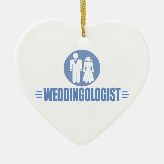 Funny Wedding Ceramic Tree Decoration (Front)
