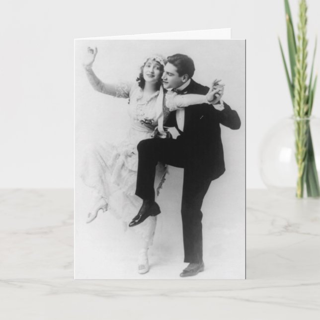 Funny wedding congratulations vintage photo card (Front)