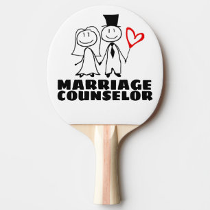 FUNNY WEDDING GIFT MARRIAGE COUNSELOR PING PONG PADDLE