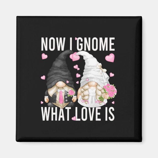 Funny Wedding Gnome Couple Pun Love Saying For Gro Magnet (Front)