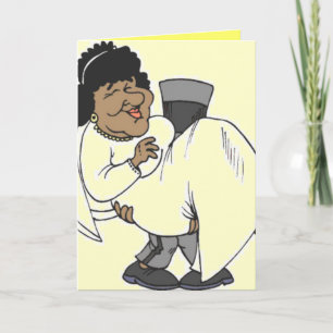 FUNNY WEDDING GREETING CARDS - AFRO AMERICAN CARDS