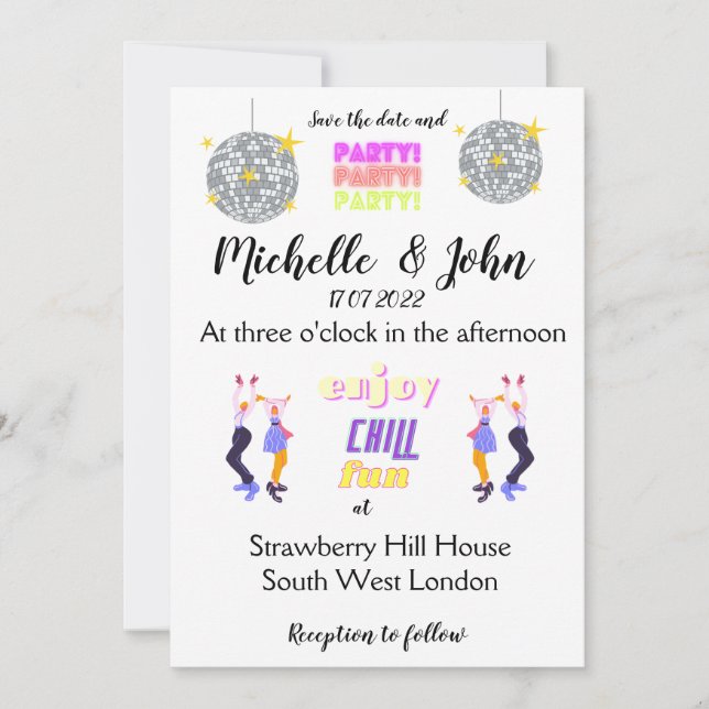 Funny Wedding Invitation   (Front)