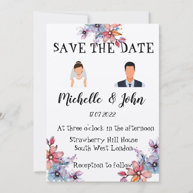 Funny Wedding Invitation   (Front)