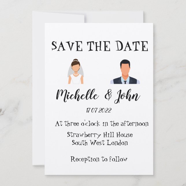 Funny Wedding Invitation  (Front)