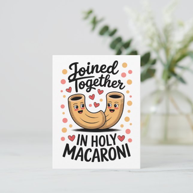 Funny Wedding Marriage Engagement  Holiday Card (Standing Front)