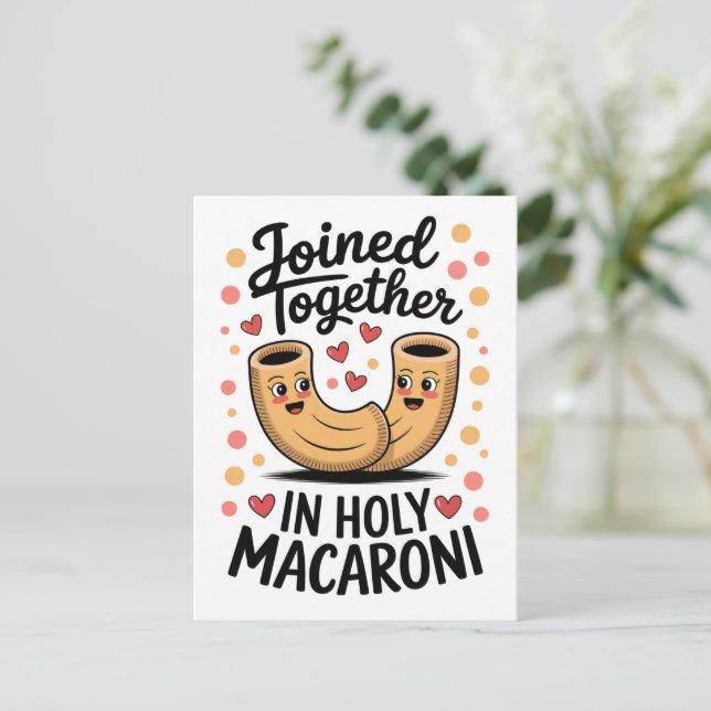 Funny Wedding Marriage Engagement  Postcard (Standing Front)