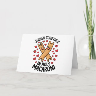Funny Wedding Pasta Engagement Joined Together Invitation
