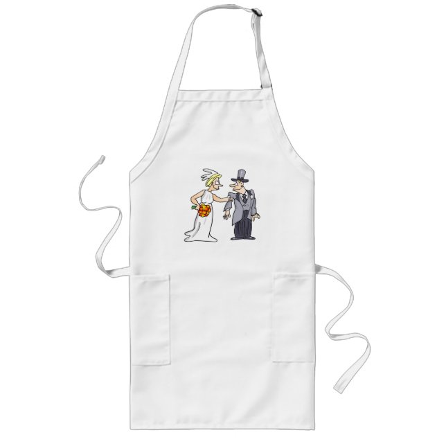 Funny Wedding Picture Long Apron (Front)