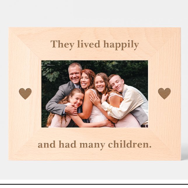 Funny Wedding Quote Fairytale Custom Wood Frames (Creator Uploaded)