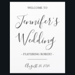 Funny Wedding Reception Welcome Sign, Bride, Groom<br><div class="desc">Put a smile on your guests' faces with this funny welcome sign!  Customise with your own wedding colours.</div>