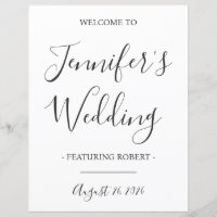 Funny Wedding Reception Welcome Sign, Bride, Groom