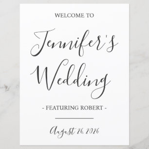 Funny Wedding Reception Welcome Sign, Bride, Groom