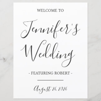 Funny Wedding Reception Welcome Sign, Bride, Groom