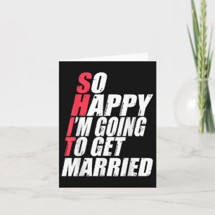 Funny Wedding Sarcastic Groom Bride Engagement Wed Card