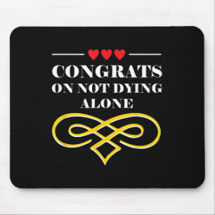 Funny Wedding Sarcastic Marriage Bride And Groom Mouse Mat