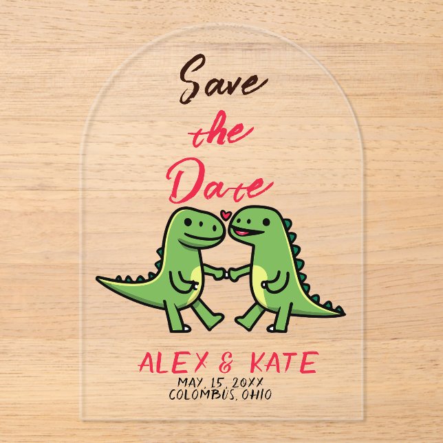 Funny Wedding Save the Date Announcement (Front)