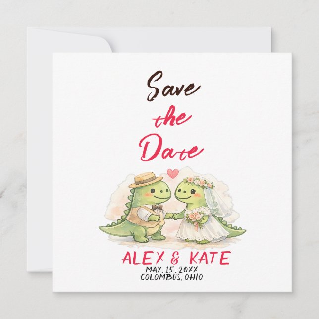 Funny Wedding Save the Date  Invitation (Front)