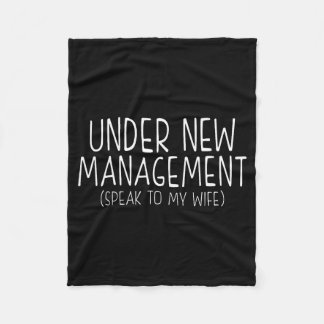 Funny Wedding Saying New Husband Humor Quote, Newl Fleece Blanket
