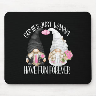 Funny Wedding Shower Pun Cute Gnomies For Bride An Mouse Mat