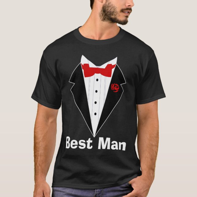 Funny wedding t shirt, groom, best man, groomsman T-Shirt (Front)