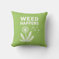 Funny Weed Happens Vintage Dandelion Ink Stamp Art