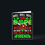 Funny Weed Pot Lover Roll Joint Friend Smoking Sho Card<br><div class="desc">Funny Weed Pot Lover Roll Joint Friend Smoking Short Sleeve</div>