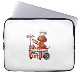 Funny Weenie Dachshund Dog Sausage Hotdog Sandwich Laptop Sleeve