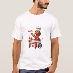 Funny Weenie Dachshund Dog Sausage Hotdog Sandwich T-Shirt