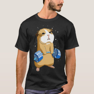 Funny Weight Lifting Fitness Gym Guinea Pig  T-Shirt