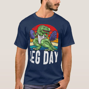 Funny Weight Lifting  Funny Leg Day   Rex Squat  T-Shirt
