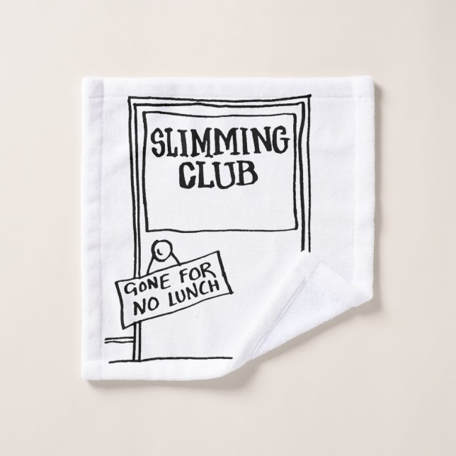 Funny Weight Watchers Slimming Club Flannel (Wash Cloth)