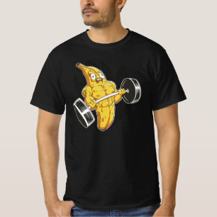 Funny weightlifting banana fruit workout training T-Shirt