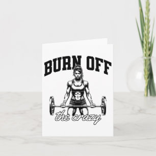Funny Weightlifting Bodybuilding Power Lifting Say Card