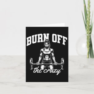 Funny Weightlifting Bodybuilding Power Lifting Say Card