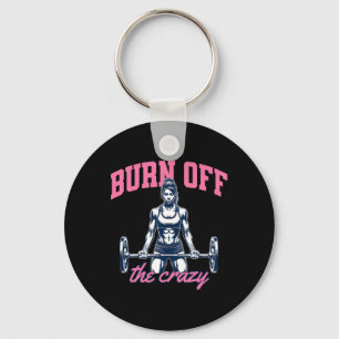 Funny Weightlifting Bodybuilding Power Lifting Say Key Ring